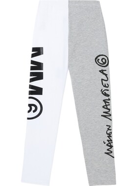 Mm6 Maison Margiela 春夏女童印花棉质混纺打底裤