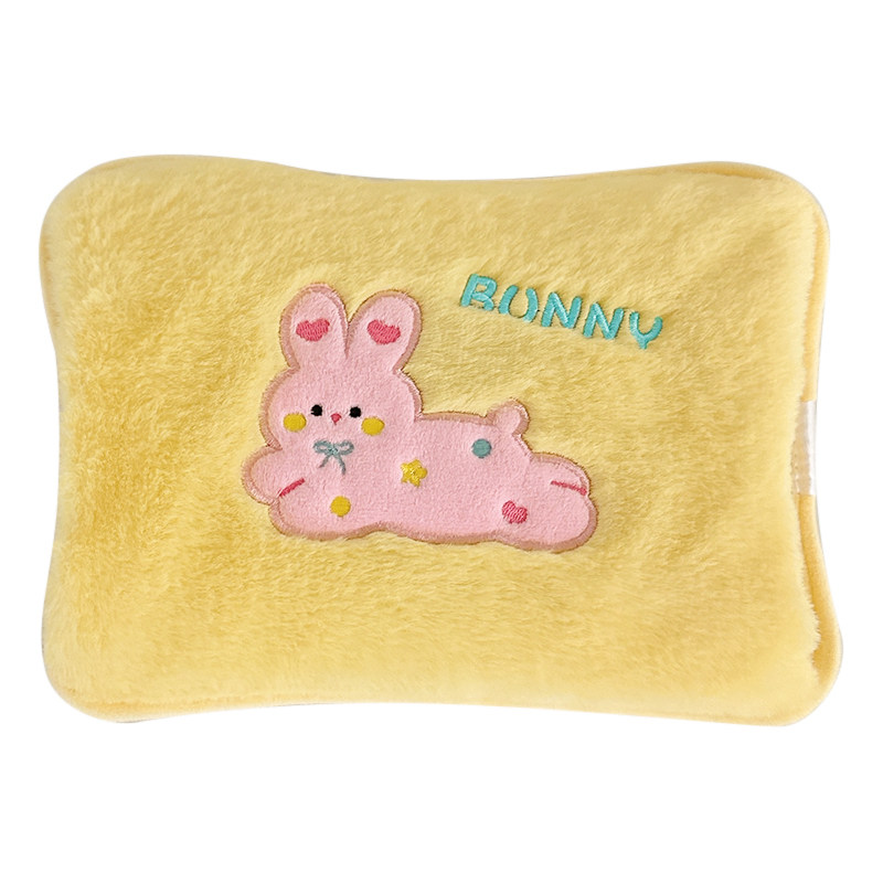 可爱热水袋充电式毛绒防爆暖手宝电暖宝女生姨妈热敷暖宝宝暖水袋