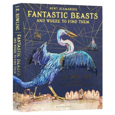 神奇动物在哪里 插图版 英文原版 Fantastic Beasts and Where to Find Them Illustrated Edition 哈利波特 正版原著进口英语书籍