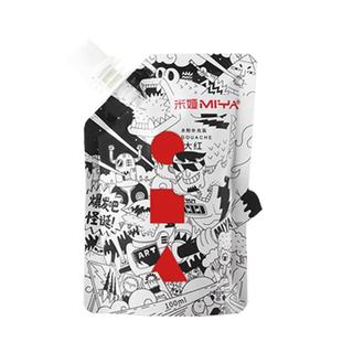 米娅水粉颜料补充包袋装怪诞100ml白颜料m7美术生专用米亚果冻颜料S7替换装钛白色学生珍珠白丙烯M7旗舰店