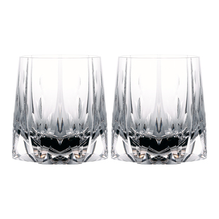 MU16威士忌杯酒杯洋酒杯子水晶杯玻璃杯高档酒具礼盒装曜系列2支