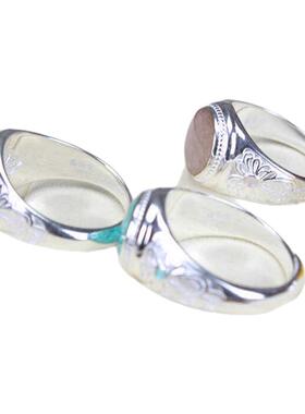 S925足银宫廷戒指指环