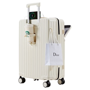 前开口28寸行李箱女2025新款20寸登机箱旅行箱大容量扩容拉杆箱男