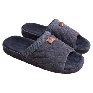 正品家丽芙拖鞋 秋冬防滑男士家居拖鞋TPR厚底简约露趾拖鞋轻奢风