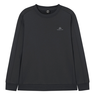 拓路者加绒休闲无帽卫衣男款2025年秋季刺绣圆领套头外套上衣