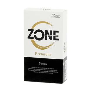 【自营】日本本土JEX捷古斯ZONE升级白金版零触感超薄5只装避孕套