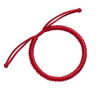 2026男士本命年红手绳银饰好运红绳手链编织女款编织绳红手链手绳