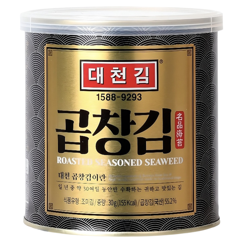 韩国大川名品即食烤紫菜30g罐