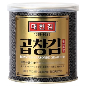 韩国大川名品即食烤紫菜30g罐