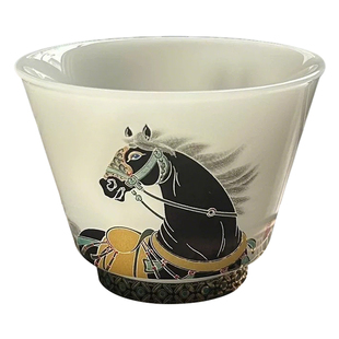 高端非遗文创马年生肖茶杯精致主人杯喝茶专用茶碗功夫茶具送师长