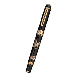 【圣诞节礼物】英雄官方旗舰店8102时尚个性商务男士鹰笔架墨水礼盒套装黑色成人办公礼品专属定制