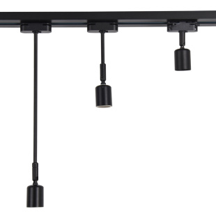 轨道灯E27螺口灯座耐高温导轨灯头座路轨式灯头led轨道头射灯商用