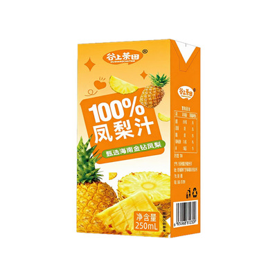 海南金钻凤梨100%NFC汁10盒