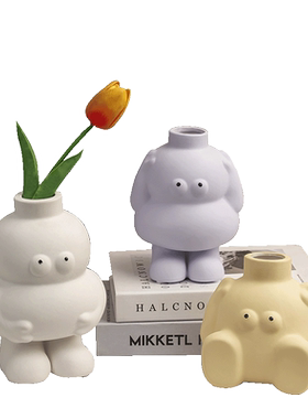 初见陶瓷可插花北欧客厅原创设计