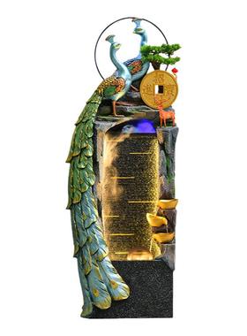 环氧树脂流水摆件中式