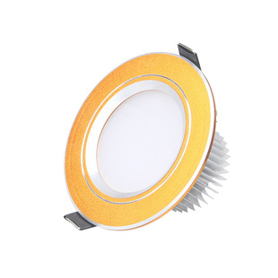 led筒灯磨砂沙金色3w2.5寸78公分3寸5w7w高亮灯智能双色三色变光