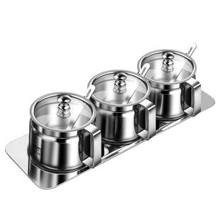 304不锈钢调味调料盒厨房家用高端盐盒子装味精佐料辣椒油专用罐