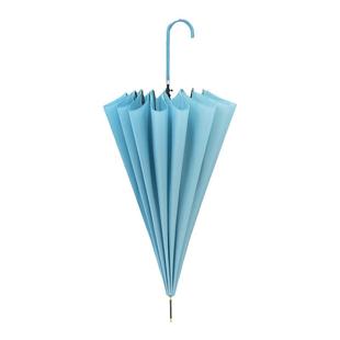 长柄雨伞自动伞女高颜值加大加厚加固ins日系小清新16骨抗风防暴