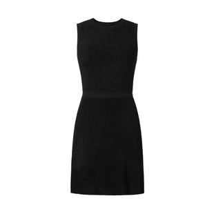 商场同款 摩萨克冬圆领收腰修身针织背心连衣裙女