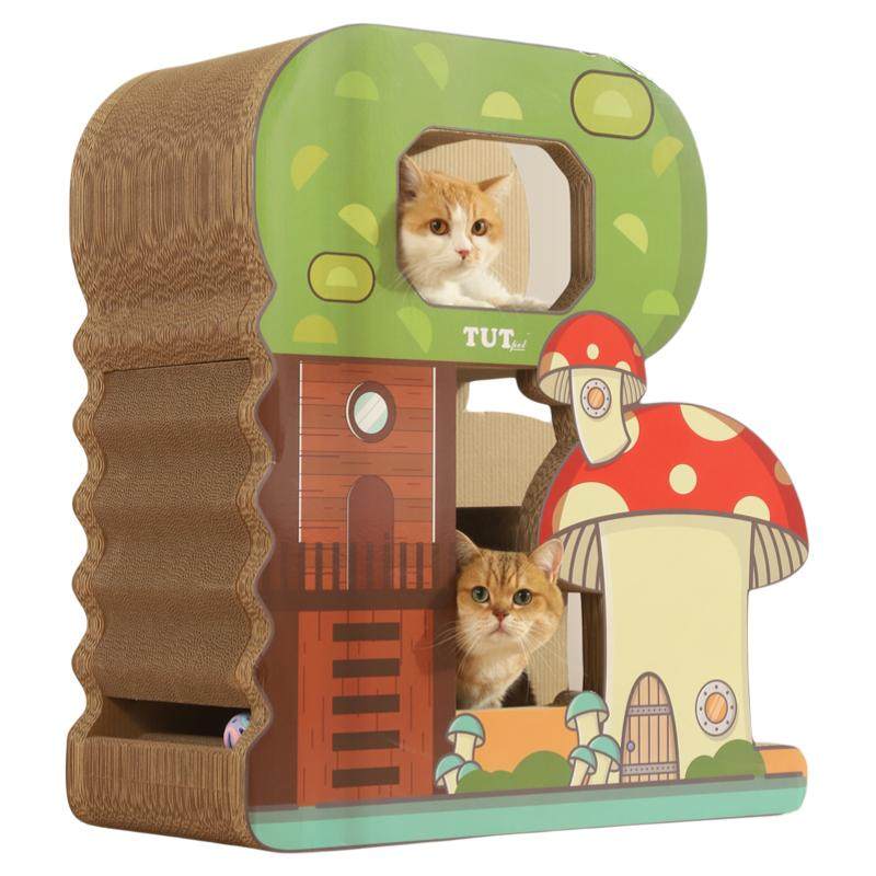免安装猫抓板可抓可睡猫窝一体