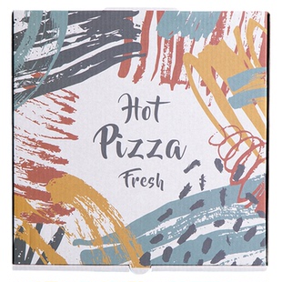 铝膜披萨打包盒商用789 10 12英寸一次性硬加厚外卖pizza包装定制
