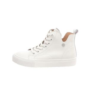 juxuan全牛皮高邦小白鞋女2025春秋新款真皮软底百搭防滑休闲板鞋