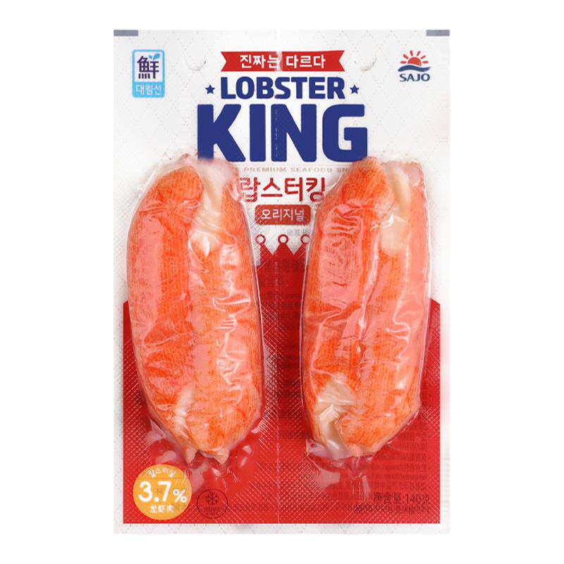 韩国进口思潮大林蟹柳蟹肉蟹棒KING思潮手撕蟹味即食纯零食卡低脂