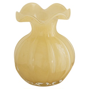 花瓶轻奢高级感欧式奶油网红玻璃客厅大口径鲜花插花艺术精致摆件