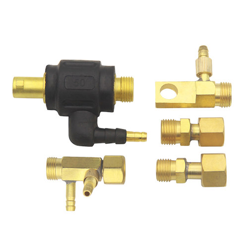 氩弧焊枪头配件水冷焊枪转换接头扁接头铜WP18F/ 26上接下接头M16