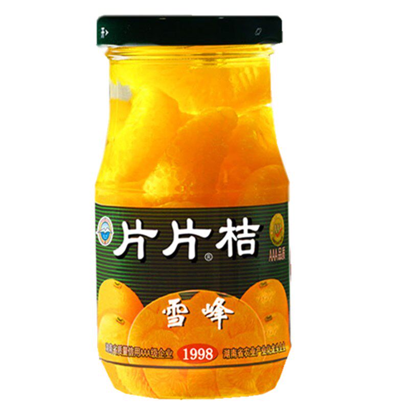 雪峰蜂蜜桔片罐头整箱12瓶