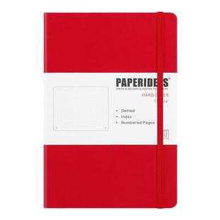 PAPERIDEAS页码记事本A5笔记本皮面本子定制logo商务定做空白手帐订做手账本方格简约大学生文艺ins风点阵本