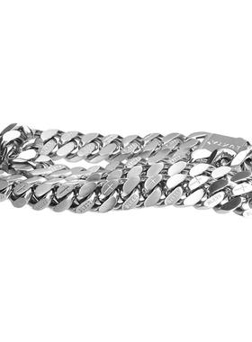 LUXTA原创哑光刻字古巴项链