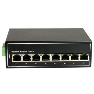拓轩工业级百兆千兆5口8口以太网交换机DIN导轨式网络集线器D805F D808G