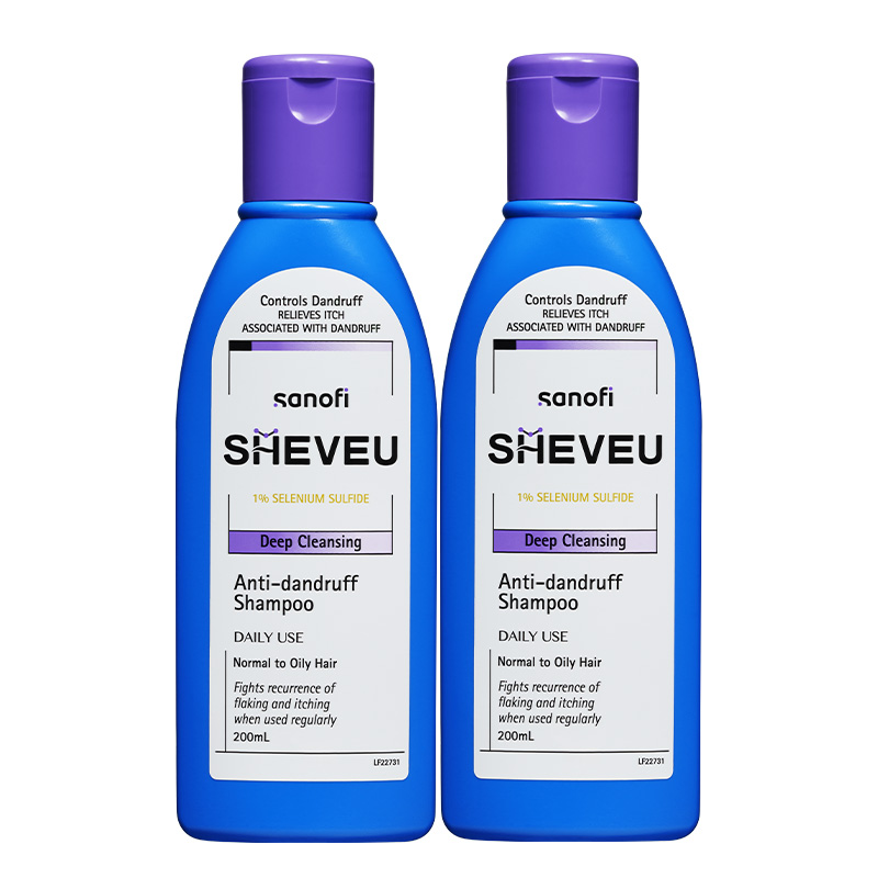 【618提前购】澳洲SHEVEU赛逸洗发水硫化硒控油去屑男女紫200ml*2