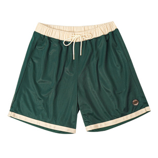 BD健美站夏季新款运动短裤男时尚绣花篮球三分短裤男宽松
