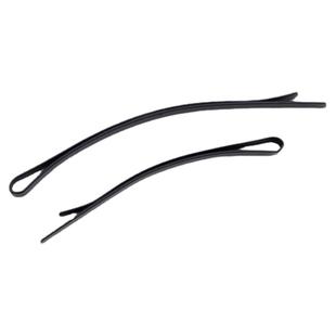 弧形碎发夹简约黑色一字夹女盘发夹子大号边夹加粗加紧刘海夹弯夹