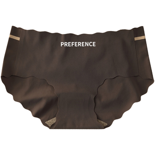 内裤女士无痕纯棉抗菌裆2025新款透气女生中腰冰丝不夹臀三角短裤