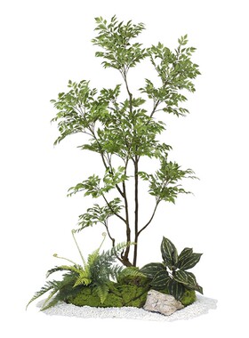 海虹雅林高端仿真绿植造景真树干