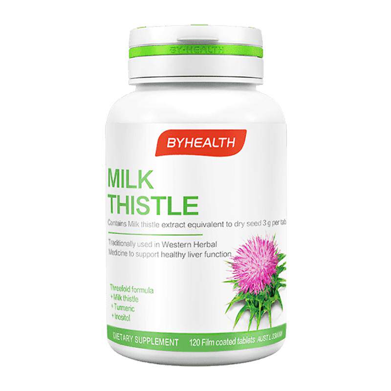 BYHEALTH护夜肝片汤臣倍健奶蓟草护肝片进口水飞蓟熬夜保健品
