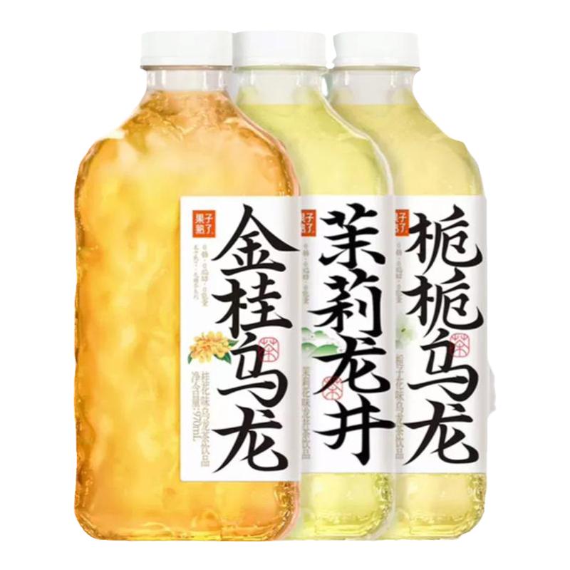 果子熟了无糖茶970ml*12大瓶装