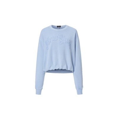 R13春夏泡泡下摆纽约圆领卫衣