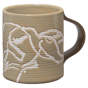 丹麦Ferm Living飞鸟马克杯陶瓷手握粗陶咖啡杯子伍重联名款茶杯