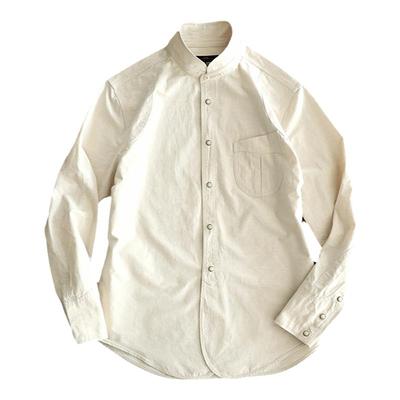 西里布立领长袖中式复古国风衬衫