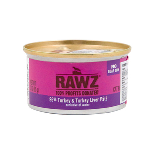 仁可宠物 RAWZ罗斯猫罐头肉泥肉酱无谷无胶主食罐85g营养低脂155g