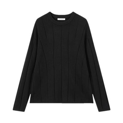 商场同款流石男装时尚条纹针织衫