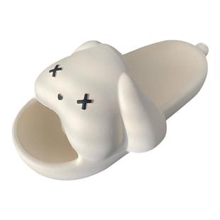 舒适居家防滑踩屎感软平底亲子凉拖鞋夏季可爱创意立体兔子拖鞋女