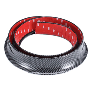 汽车改装通用宽体轮眉炭纤维防刮贴装饰橡胶轮眉防擦条汽车防撞条