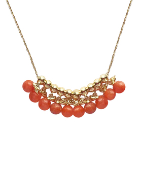 温莎珠宝LHwindsor原创设计小橘子项链橙色珠串颈链HEGALING买手