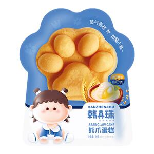 韩真珠熊爪蛋糕儿童营养早餐熊掌蛋糕点心小零食休闲夜宵解馋零食