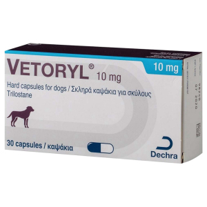 英国VETORYL犬狗库欣综合症脆皮症曲洛司坦/曲洛斯坦10mg 整盒